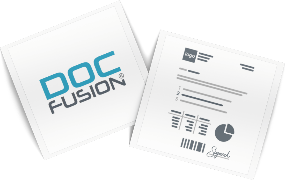 A DocFusion document creation template